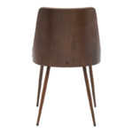 Καρέκλα Korome pakoworld μπεζ pu-πόδι καρυδί μέταλλο 50x58.5x78εκ-332-000005