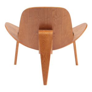 Πολυθρόνα Vilma pakoworld PU μαύρο- plywood καρυδί 90x76.5x74.5εκ-332-000026