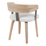 Πολυθρόνα Anesy pakoworld μέταλλο-ξύλο με ύφασμα σε μπεζ απόχρωση 53.5x51x72εκ-332-000036