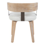 Πολυθρόνα Anesy pakoworld μέταλλο-ξύλο με ύφασμα σε μπεζ απόχρωση 53.5x51x72εκ-332-000036