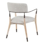 Πολυθρόνα Sentana pakoworld μέταλλο-ξύλο και ύφασμα σε μπεζ-καφέ απόχρωση 56.5x56x79εκ-332-000040