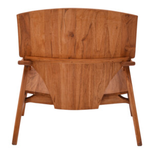 Πολυθρόνα Brazin pakoworld φυσικό teak ξύλο 72x71x77εκ-335-000001