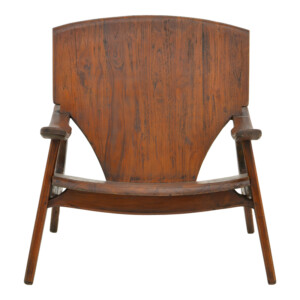 Πολυθρόνα Brazin pakoworld καρυδί teak ξύλο 72x71x77εκ-335-000002