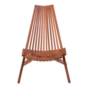 Πολυθρόνα Phoenox pakoworld πτυσσόμενη φυσικό teak ξύλο 101x63x80εκ-335-000005
