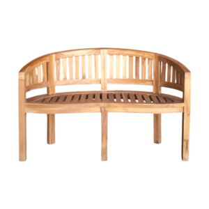 Καναπές διθέσιος Coren pakoworld φυσικό teak ξύλο 130x61x87εκ-335-000006