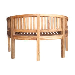 Καναπές διθέσιος Coren pakoworld φυσικό teak ξύλο 130x61x87εκ-335-000006