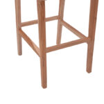 Σκαμπό μπαρ μεσαίου ύψους Sponze pakoworld teak ξύλο-φυσικό rattan σε φυσική απόχρωση 40x47x89εκ-336-000004