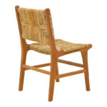 Καρέκλα Refane pakoworld σκελετός teak ξύλο με ψάθα σε φυσική απόχρωση 50x58x85εκ-336-000026