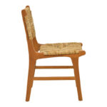 Καρέκλα Refane pakoworld σκελετός teak ξύλο με ψάθα σε φυσική απόχρωση 50x58x85εκ-336-000026