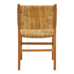 Καρέκλα Refane pakoworld σκελετός teak ξύλο με ψάθα σε φυσική απόχρωση 50x58x85εκ-336-000026