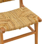 Καρέκλα Refane pakoworld σκελετός teak ξύλο με ψάθα σε φυσική απόχρωση 50x58x85εκ-336-000026
