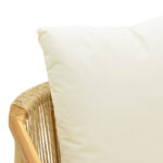 Πολυθρόνα Cuerda pakoworld σκελετός teak ξύλο με pe σχοινί σε φυσική απόχρωση 55x60x80εκ-336-000027