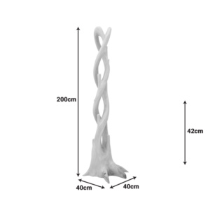 Κρεμάστρα επιδαπέδια Gantou pakoworld suar ξύλο σε φυσική απόχρωση 40x40x200εκ-336-000032