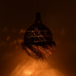 Φωτιστικό οροφής Cazin Inart mendong σε φυσική απόχρωση Φ60x68εκ-337-000002