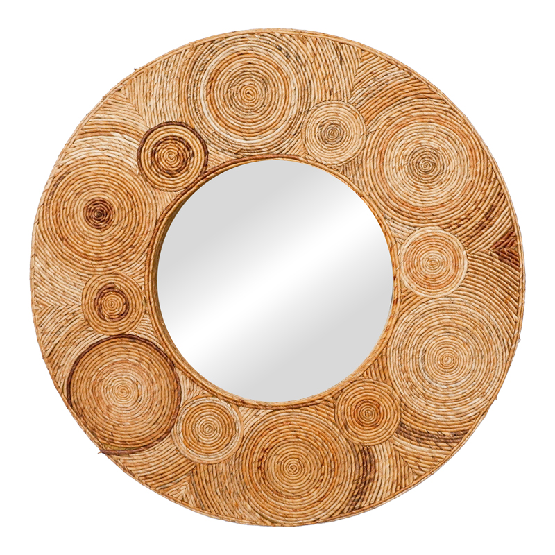 Καθρέπτης Klare Inart μπανάνα ξύλο σε φυσική απόχρωση Φ80x5εκ-337-000016 Καθρέπτης Klare Inart μπανάνα ξύλο σε φυσική απόχρωση Φ80x5εκ-337-000016