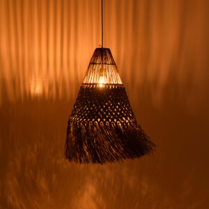 Φωτιστικό οροφής Vajem Inart mendong σε φυσική απόχρωση 50x50x70εκ-337-000023