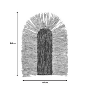 Διακοσμητικό τοίχου Ramzon Inart sisal σε φυσική απόχρωση 84x65x2εκ-337-000034