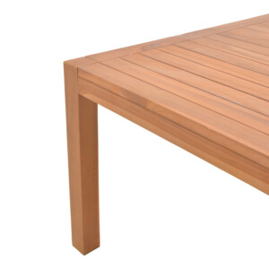Τραπέζι Vocaly pakoworld teak ξύλο σε φυσική απόχρωση 200x100x75εκ-340-000007