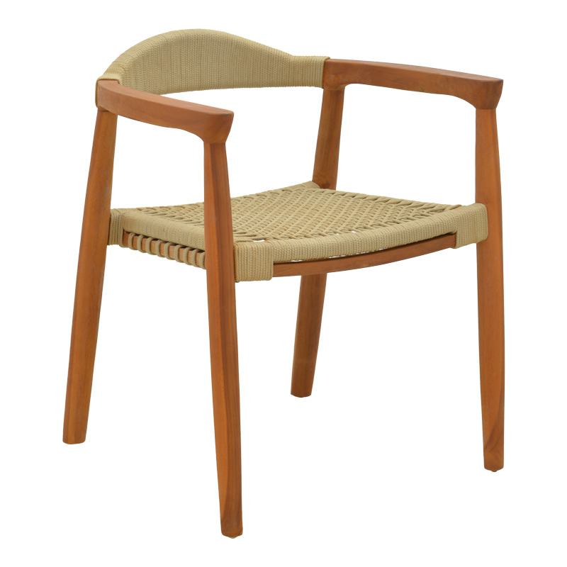 Πολυθρόνα Ganny pakoworld teak ξύλο και pe σχοινί σε φυσική απόχρωση 61x58x71εκ-340-000019 Πολυθρόνα Ganny pakoworld teak ξύλο και pe σχοινί σε φυσική απόχρωση 61x58x71εκ-340-000019