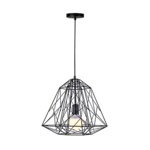 Φωτιστικό οροφής Uamlen pakoworld μαύρο μέταλλο 40x35εκ-342-000017