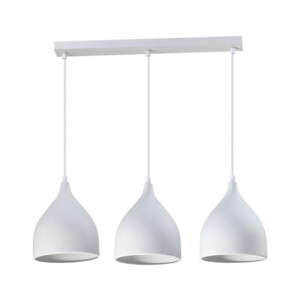 Φωτιστικό οροφής Perce I pakoworld λευκό μέταλλο 50x20εκ-342-000021