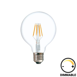 Λαμπτήρας LED G95 Bulb pakoworld dimmable 4W E27 200-220V clear-342-000071