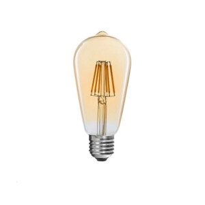 Λαμπτήρας LED ST64 Bulb pakoworld 4W 3000K E27 amber-342-000078