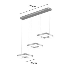 Φωτιστικό οροφής τρίφωτο Benor pakoworld led μέταλλο χρυσό 70x20x15εκ-342-000100