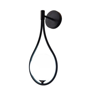 Φωτιστικό τοίχου-απλίκα Teary pakoworld G9 μέταλλο μαύρο-λευκο 16x12x37εκ-342-000120