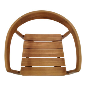 Πολυθρόνα Noody pakoworld teak ξύλο σε φυσική απόχρωση 58x54x75εκ-343-000001