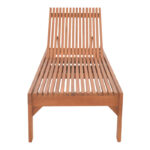 Ξαπλώστρα Sunnie pakoworld meranti ξύλο σε φυσική απόχρωση 200x65x35εκ-343-000013