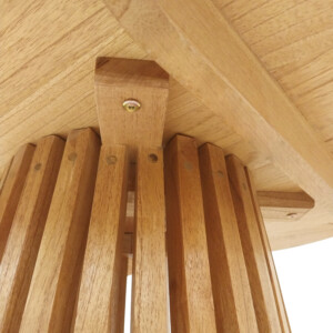 Τραπέζι μπαρ Kenda pakoworld mindi ξύλο σε φυσική απόχρωση Φ60x90εκ-343-000023