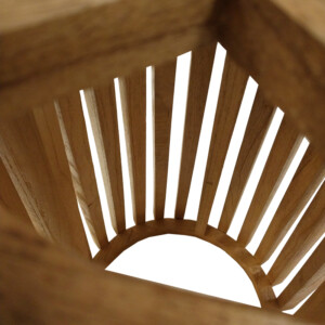 Τραπέζι μπαρ Kenda pakoworld mindi ξύλο σε φυσική απόχρωση Φ60x90εκ-343-000023