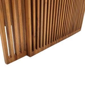 Τραπέζι Tinnie I pakoworld σετ 2τεμ teak ξύλο σε φυσική απόχρωση-343-000028