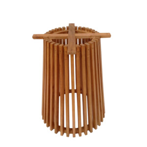 Βάση τραπεζιού εσωτερικού χώρου Galy pakoworld mindi ξύλο σε φυσική απόχρωση Φ60x75εκ-343-000032