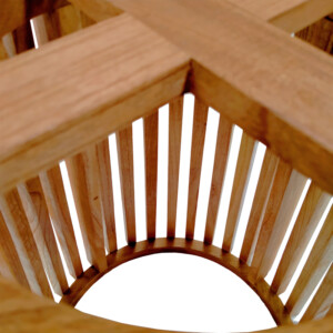 Βάση τραπεζιού εσωτερικού χώρου Galy pakoworld mindi ξύλο σε φυσική απόχρωση Φ60x75εκ-343-000032