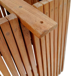 Βάση τραπεζιού εσωτερικού χώρου Darius pakoworld mindi ξύλο σε φυσική απόχρωση 60x60x75εκ-343-000033