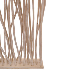 Διακοσμητικό δαπέδου Barbin pakoworld teak-suar ξύλο σε φυσική απόχρωση 120x25x200εκ-343-000084