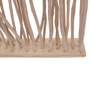 Διακοσμητικό δαπέδου Barbin pakoworld teak-suar ξύλο σε φυσική απόχρωση 120x25x200εκ-343-000084