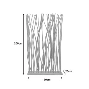 Διακοσμητικό δαπέδου Barbin pakoworld teak-suar ξύλο σε φυσική απόχρωση 120x25x200εκ-343-000084