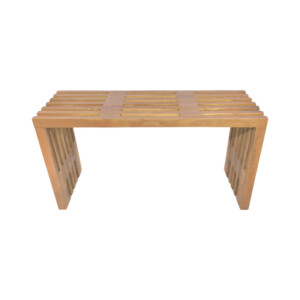 Παγκάκι Zen pakoworld teak ξύλο σε φυσική απόχρωση 90x30x48εκ-343-000089