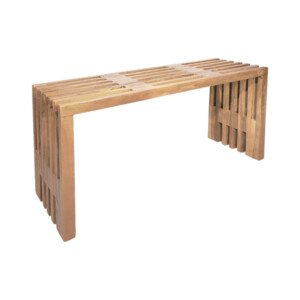 Παγκάκι Zen pakoworld teak ξύλο σε φυσική απόχρωση 90x30x48εκ-343-000089