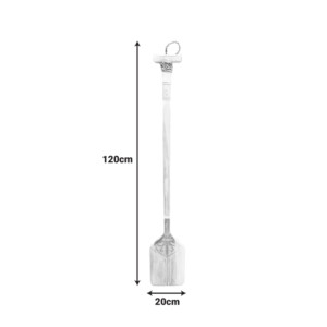 Διακοσμητικό τοίχου κουπί Boon Inart μαόνι ξύλο σε λευκή-φυσική απόχρωση 20x3x120εκ-343-000099