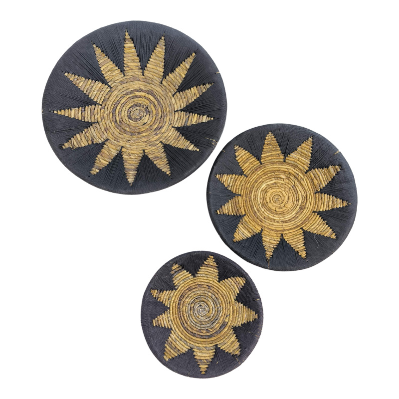 Διακοσμητικό τοίχου Circy Inart σετ 3 τεμ ψάθα σε μαύρη-μπεζ απόχρωση-343-000102 Διακοσμητικό τοίχου Circy Inart σετ 3 τεμ ψάθα σε μαύρη-μπεζ απόχρωση-343-000102