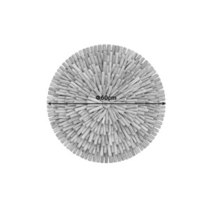 Διακοσμητικό τοίχου Decofy Inart drift ξύλο σε φυσική απόχρωση Φ60x5εκ-343-000103