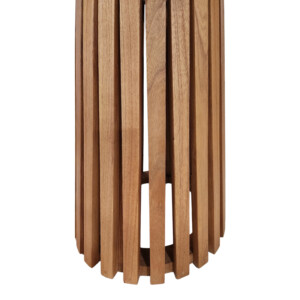 Τραπέζι Kenda I pakoworld mindi ξύλο σε φυσική απόχρωση Φ80x75εκ-343-000117