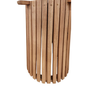 Βάση τραπεζιού εσωτερικού χώρου Galy I pakoworld mindi ξύλο σε φυσική απόχρωση Φ60x75εκ-343-000118