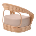 Σαλόνι Radictive-Siderty pakoworld σετ 3τεμ rattan σε φυσική απόχρωση-344-000016