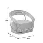 Σαλόνι Radictive-Siderty pakoworld σετ 3τεμ rattan σε φυσική απόχρωση-344-000016