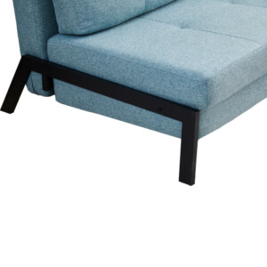 Καναπές-κρεβάτι Hafrene pakoworld ύφασμα σε πετρόλ απόχρωση 151x94x71εκ-347-000018